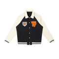 Contrast Raglan Sleeve Baseball Jacket